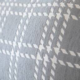 Belgian Fabric Light Gray White Checkered Pattern Long Maternity Pregnancy Body Pillow Cover - thumbnail 4