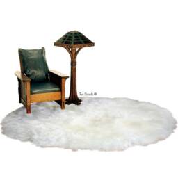 White Round Shag Rug - Large Faux Sheepskin Luxury Fur Shaggy Soft Handmade Designer Rugs Accents Usa - thumbnail 4