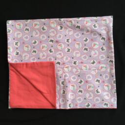 Coral Butterfly Handmade Baby Blanket - thumbnail 2