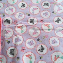 Coral Butterfly Handmade Baby Blanket - thumbnail 3