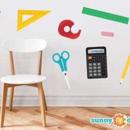 School Supplies Fabric Wall Decals - thumbnail 2