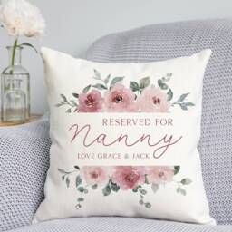 Reserved For Nanny Floral Cushion - Nan Gift - thumbnail 2