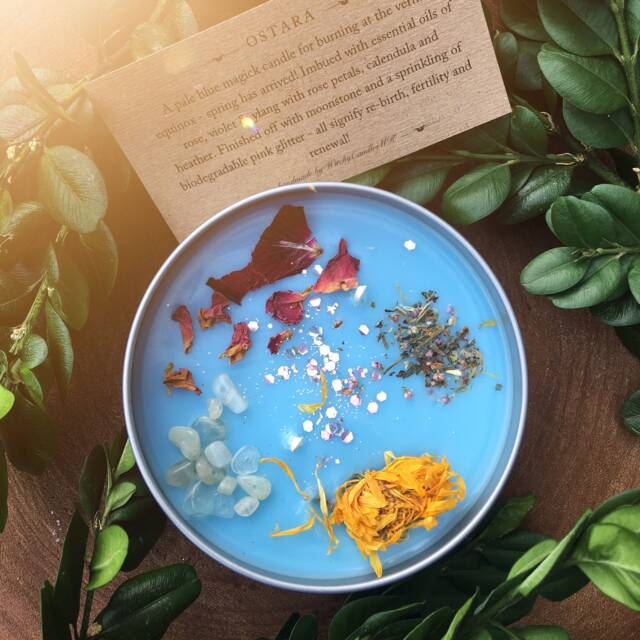 Ostara Sabbat Candle