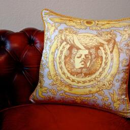 Bliss Pillow - Grey/Gold/Brown - thumbnail 2