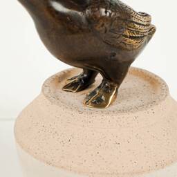 Bronze Mom Duck Statue, 3.6 - thumbnail 4