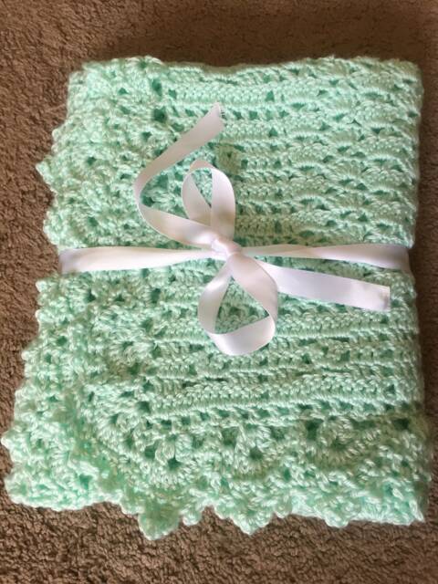 Light Green Baby Blanket - image 1