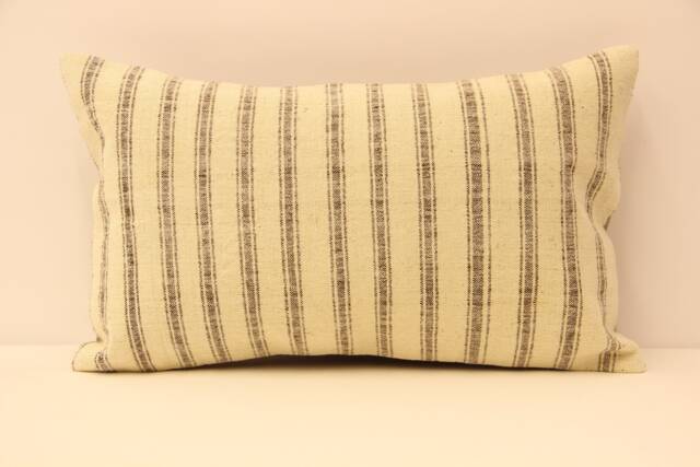 12x20 Turkish Kilim Lumbar Pillow Boho Pillow Bohemian Cushion Navajo Rugturkish Cover Armchair Case 4Oef-73 - image 1
