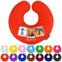 Personalised Travel Pillow With Photo Upload - Approx 30cm - thumbnail 3