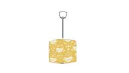 Fryetts Narvik in Ochre Yellow Lampshade, Handmade Fabric Lamp Shade, Drum Oval Empire Or Candle Clip, Ceiling Pendant Table - thumbnail 1