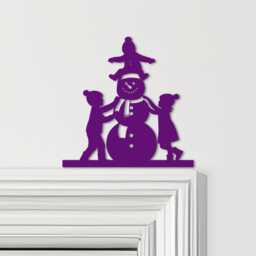Door Topper Christmas Decor Building Snowman Various Colours Decorative Sign - Novelty Wall Decor, Frame Art, Art - thumbnail 4
