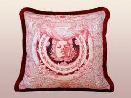 Bliss Pillow - Red/Ivory - thumbnail 1