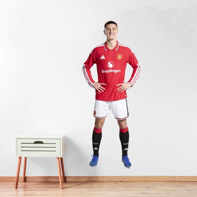 Manchester United Fc Wall Sticker - Benjamin Sesko 26/27 Player + Mufc Decals - image 1