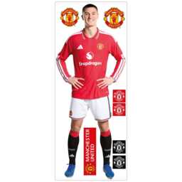Manchester United Fc Wall Sticker - Benjamin Sesko 26/27 Player + Mufc Decals - thumbnail 2