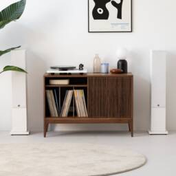 Tonn 101 - Walnut Wood Record Player Stand Vinyl Storage - thumbnail 2
