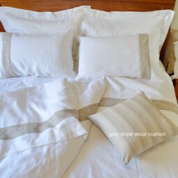 Pure Linen European Pillow Cushion Cover Square 22 - thumbnail 2
