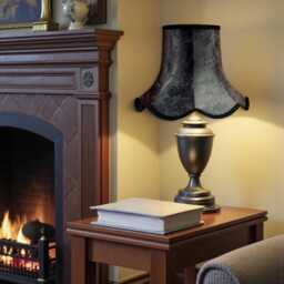 Traditional Black Paisley Fabric Lampshade Handmade in The UK For Table & Floor Standard Lamp Shades, Ceiling Pendant Lights, Wall Lights - thumbnail 3