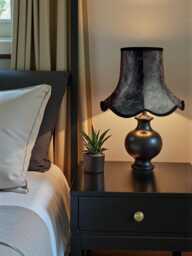 Traditional Black Paisley Fabric Lampshade Handmade in The UK For Table & Floor Standard Lamp Shades, Ceiling Pendant Lights, Wall Lights - thumbnail 1
