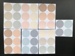 Boho Neutral Polka Dot Wall Stickers Soft Pastel Nursery Decor