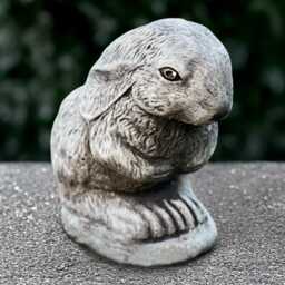 Unique Rabbit Statue Concrete Bunny Sculpture Outdoor Animal Ornament Stone Wildlife Decoration Garden & Home Figurine Rabbit Lover Gift - thumbnail 4