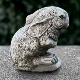 Unique Rabbit Statue Concrete Bunny Sculpture Outdoor Animal Ornament Stone Wildlife Decoration Garden & Home Figurine Rabbit Lover Gift - thumbnail 3