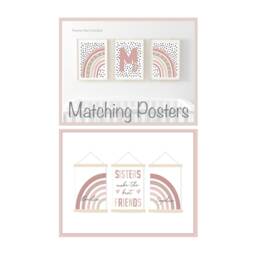 Pink Neutral Rainbow Wall Decal - Nursery Playroom Decor - thumbnail 3