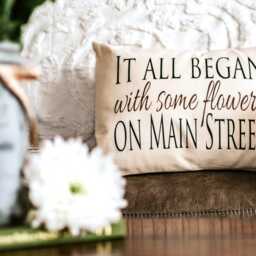 Love Story Pillow , Quirky Couples Gift It All Began, Cotton Anniversary 2nd Anniversary, Engagement Gift For Men, Fianc?? - thumbnail 2
