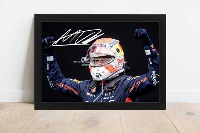 Max Verstappen Red Bull Signed - Printed Autograph Print Photo Framed Option Available Motorsport F1 Motor Sport Formula 1 One - image 1