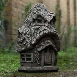 Stone Fairy House Sculpture Outdoor Mushroom Cottage Figurine Garden & Home Tale Statue Lawn Ornament Forest Hut Lover Gift - thumbnail 3