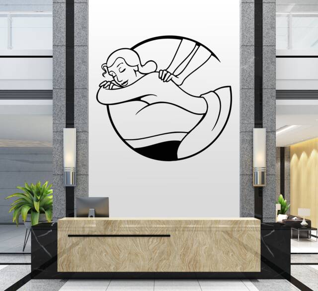 Spa Salon Wall Decal Woman Face, Skincare Quote, Beauty Decor 3008 - image 1