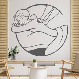 Spa Salon Wall Decal Woman Face, Skincare Quote, Beauty Decor 3008 - thumbnail 2