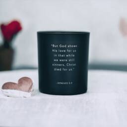 Personalized Soy Candle Christian Message, Custom Lid, Gift Of Hope - thumbnail 4
