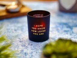 Personalized Soy Candle Christian Message, Custom Lid, Gift Of Hope
