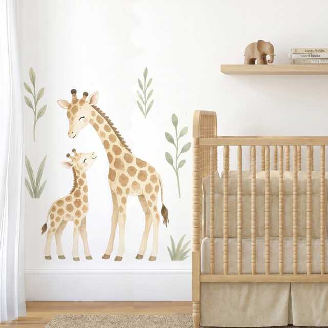 Giraffe Family Nursery Wall Stickers - image 1