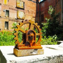 steampunk Decor, Shelf, Wall Art, Industrial Large Wood Gear - thumbnail 2