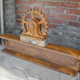 steampunk Decor, Shelf, Wall Art, Industrial Large Wood Gear - thumbnail 3