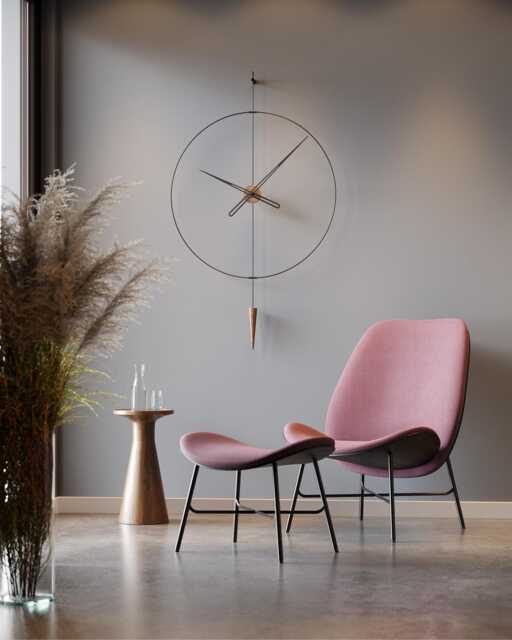 Boho Pendulum Wall Clock - Plus, Luxury Gift For Her, Silent German Movement - image 1