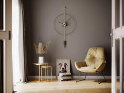Large Modern Pendulum Wall Clock Minimalist Design