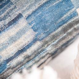 Indigo Blue Decorative Throw Pillow Cover, Satin Blend Cushion Covers, Accent Toss Modern Pillowcase, Patterned Farmhouse Trendy Boho - thumbnail 3