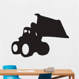 Jcb Digger Silhouette Sticker, Vinyl Wall Art Sticker, Transfer, Mural, Stencil, Easy To Apply, Instructions Included - thumbnail 1