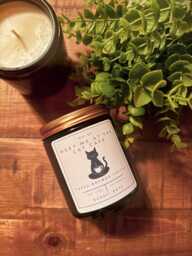 Meet Me At The Cat Cafe - 8 Ounce Soy Candle - thumbnail 1