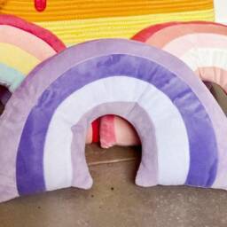 Purple Rainbow Cushion - Unique Gift, Perfect For Any Kids Bedroom - thumbnail 2