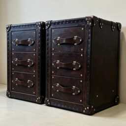 Vintage Custom Bedroom Nightstands, Matching Drawer Bedside Set, Bespoke Made To Measure Furniture - thumbnail 1