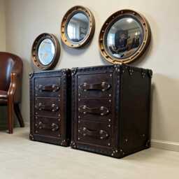 Vintage Custom Bedroom Nightstands, Matching Drawer Bedside Set, Bespoke Made To Measure Furniture - thumbnail 4