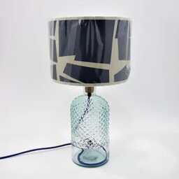 Recycled Glass Diamond Table Lamp 34cm - thumbnail 3