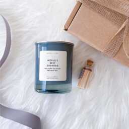 Grandad's Cosy Moments Candle Gift Set With Mini Matches Jar & Box Gift For Grandad Christmas Father's Day Grandpa's Birthday Present - thumbnail 2