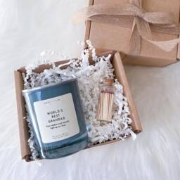 Grandad's Cosy Moments Candle Gift Set With Mini Matches Jar & Box Gift For Grandad Christmas Father's Day Grandpa's Birthday Present - thumbnail 1