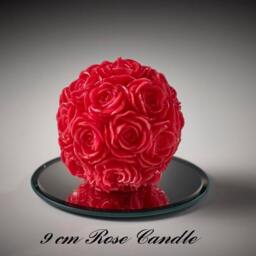 Red Wedding Centerpiece Candle Gift For Her Birthday Customized Christmas Decor Handmade Customised Mum - thumbnail 2