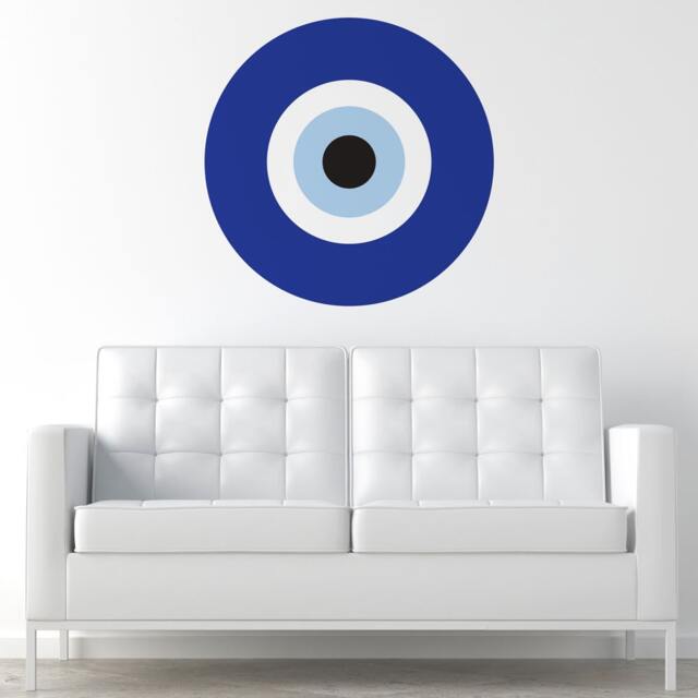 Blue Evil Eye Wall Sticker Decal - My Wonderful Walls - image 1