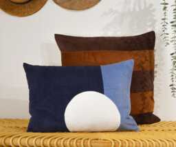 Cushion Cover - Handmade in France Corduroy - thumbnail 1
