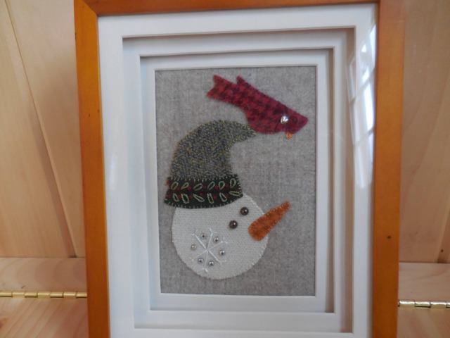 Frosty & Friend Framed Wall Hanging - image 1